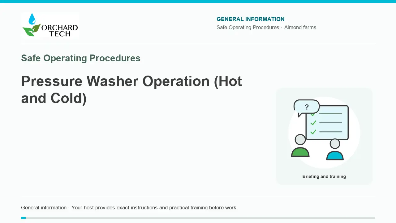 Pressure Washer Operation (Hot and Cold) video title card