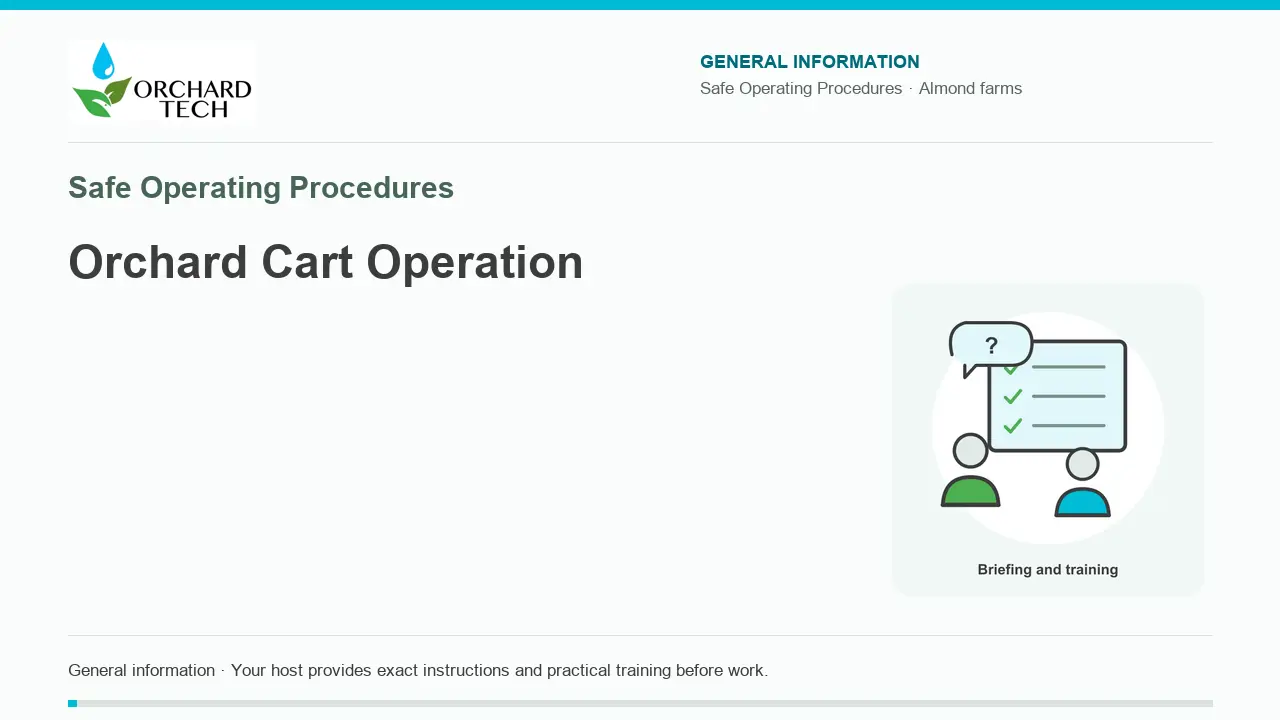 Orchard Cart Operation video title card