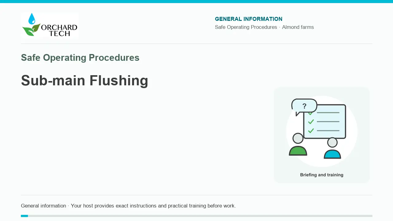 Sub-main Flushing video title card