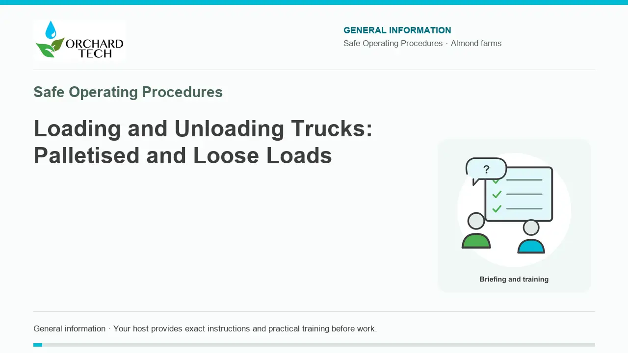 Loading and Unloading Trucks: Palletised and Loose Loads video title card