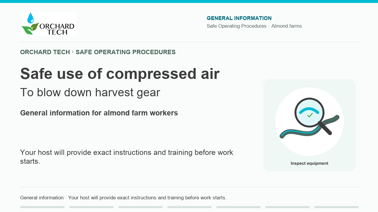Using Compressed Air to Clean Harvest Equipment video title card